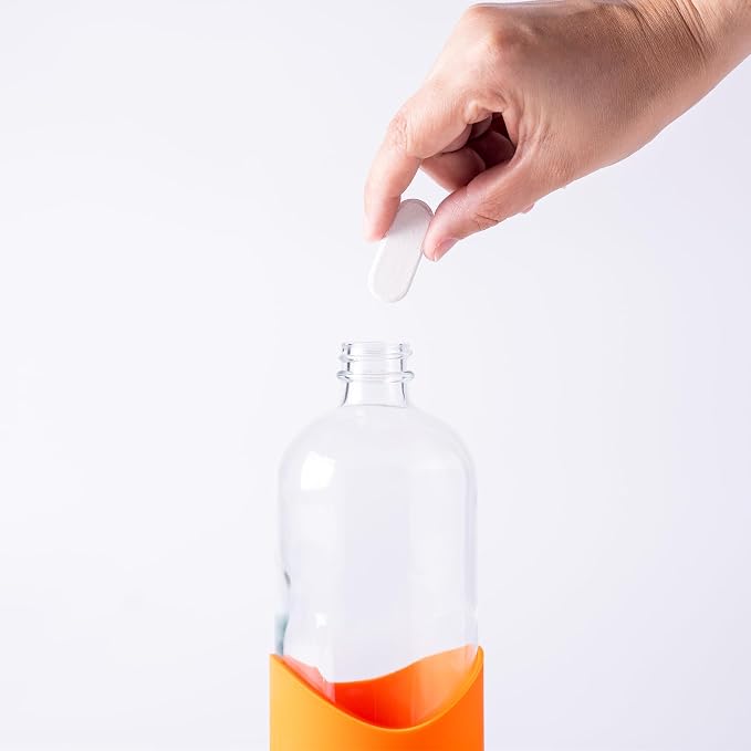 Eco Multi-Surface Cleaner Refill Tablets 12-Pack – Plastic-Free, Plant-Based, Non-Toxic – Just Add Water – Replaces 12 Plastic Spray Bottles – Orange Scent