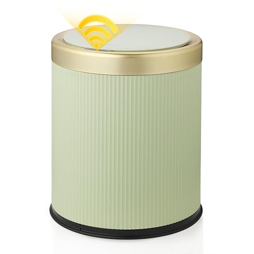 Automatic Touchless Bathroom Trash Can with Lid, 3 Gal and 2.8 Gal Automatic Garbage Bin for Bedroom，Kitchen，Office