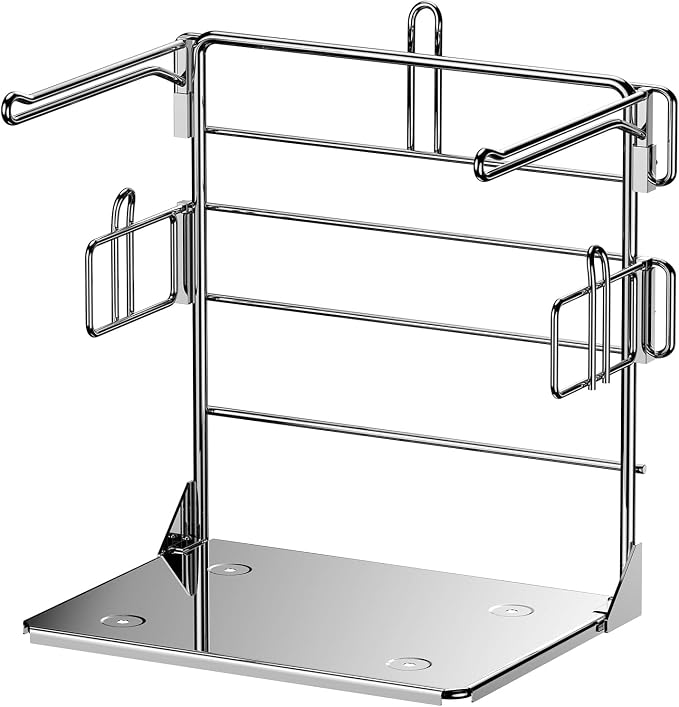 Grocery Bag Holder - Plastic Bag Organizer, Detachable Metal Shopping Bag Holder for Grocery Store & Business