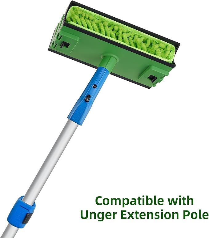 Ceiling Fan Cleaner Duster with 6 Ft/72'' Extension Pole Replacement Head Compatible with Unger Telescopic Extension Pole