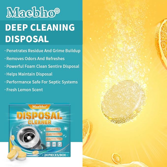 Coffee Maker Cleaner & Descaler Tablets and Garbage Disposal Cleaner and Deodorizer Tablets