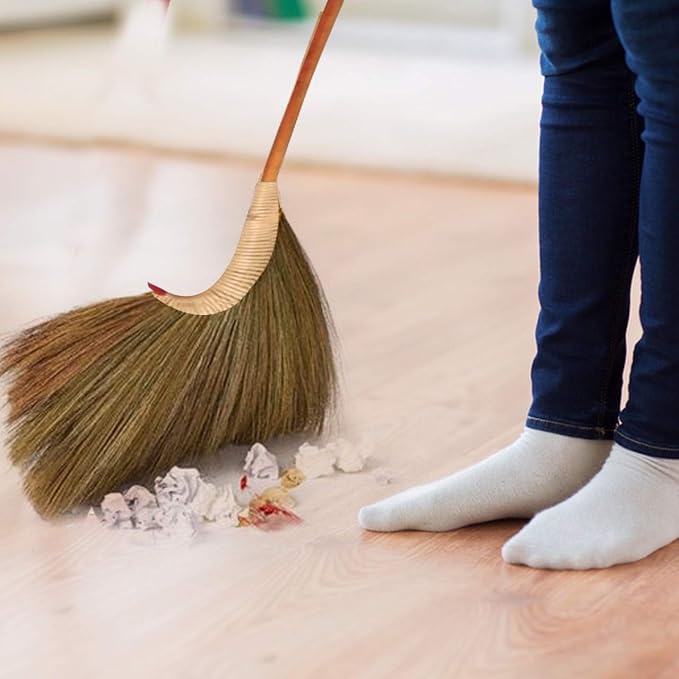Natural Grass Broom 100% Handmade (Contemporary)
