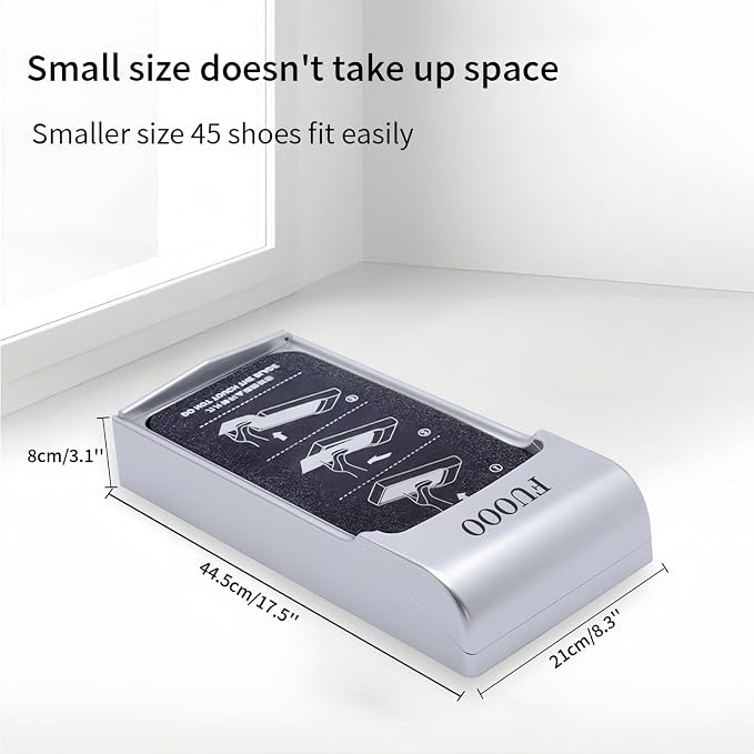 Automatic Shoe Cover Dispenser Mechanical Shoe Film Machine, Hands-Free Shoe Wrapper with 600 Uses Film Roll, Long-Term Use Disposable Covers for Home & Commercial