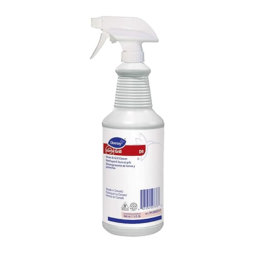 Diversey 94368241 SUMA Grill Oven & Grill Cleaner, Heavy Duty Liquid Dissolves Fats, Oils & Carbon Deposits, Ready-to-Use Spray, 32-Ounce (Pack of 6)