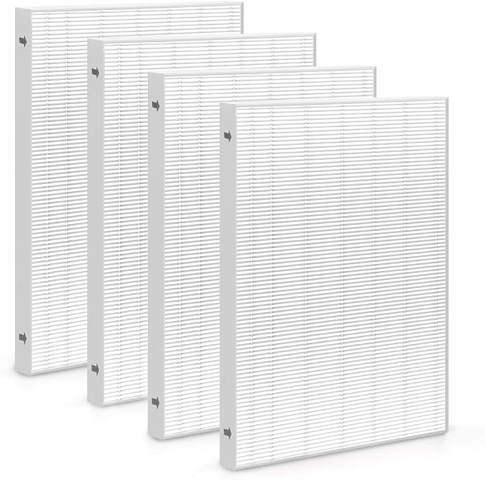 4 HEPA Aera Max 300 HEPA Filter Replacement Compatible with Fellowes AeraMax 290 300 DX95 Air Puri-fier True HEPA Air Filter, Fit AP-300PH HF-300 Part#9287201, 4x H13 True HEPA Filter