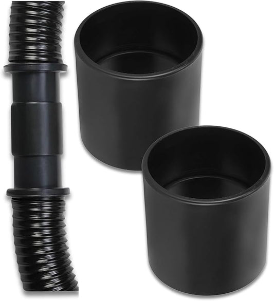 2-Pack 2.5" Vacuum Hose Coupling Connector – Wet Dry Vac Hose Adapter Compatible with Shop Vac, Craftsman & More– Extend Vacuum Reach by Joining 2 Hoses