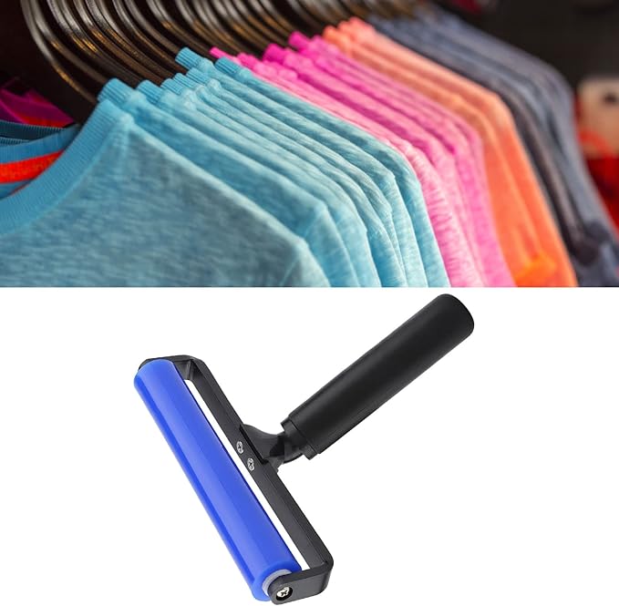 Glue Roller, Dust Removal Roller,Sticky Lint Roller with Cover Reusable Washable Travel Dust Picker Cleaner Remover Brush Value Set for Clothes, Pet,Hair,Debris,Bedroom, Living Room, Office(6 inches)