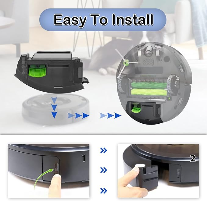 Dust bin Box Replacement for iRobot Roomba i3 i3+ i4 i4+ i6 i6+ i7 i7+ i8 i8+ E5 E6 E7 J7 Vacuum Cleaners Dust Bin Collector Parts with Automatic Dirt Disposal