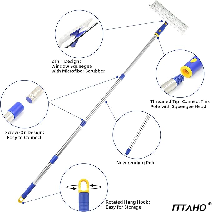 Long Handle Window Washing Equipment, Car Wheel Brushes