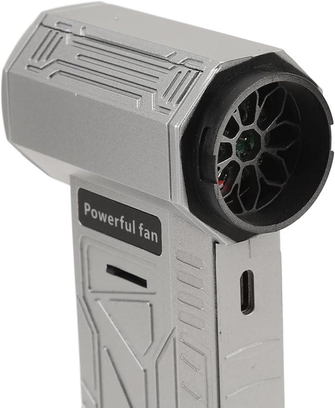 Electric Air Duster, 150000RPM Rechargeable Handheld Turbine Fan, 8000mAh Battery, ABS Material, 5.9x2.8 Inch