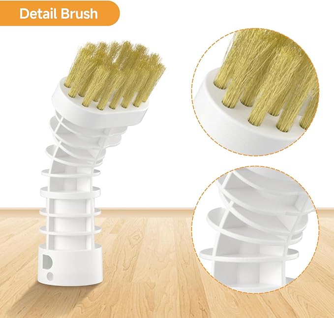 3 Pack Replacement Accessories for All-in-1 Steam Mop & Detachable Handheld Cleaner, Compatible Steam Mop XR01, Scraping Tool, Angled Nozzle, Detail Brush