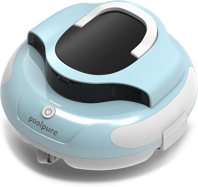 POOLPURE Pool Cleaner, Dual 35W Motors 120-Min Runtime, Multi-Layer Waterproof + Motor Ring Seal, Auto-Parking & Obstacle-Avoiding Navigation, Dual Path/Fixed Modes for Flat-Bottom & In-Ground Pools