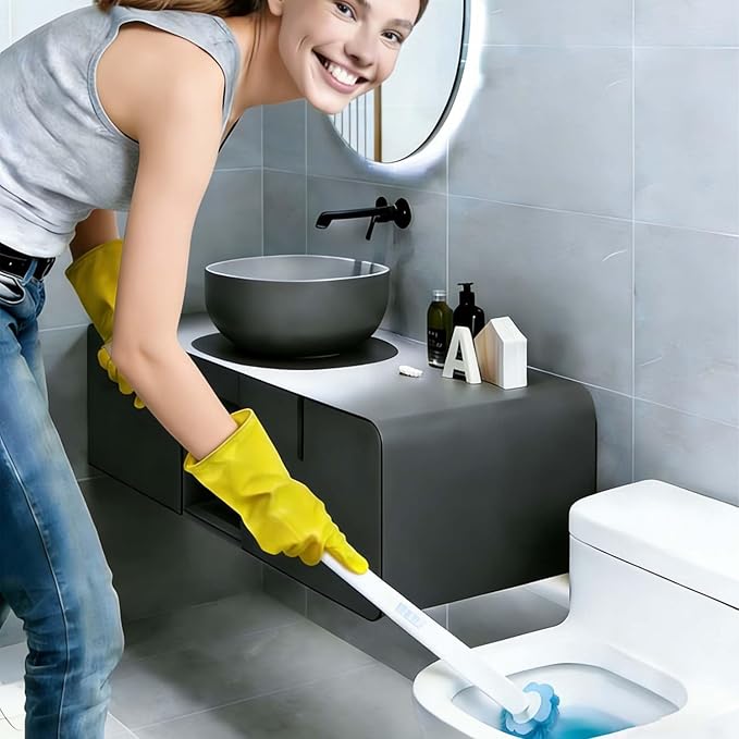 Disposable Toilet Brush,Toilet Bowl Brush with Holder,36 Refills Toilet Bowl Cleaner,Toilet Cleaning Supplies,Wall Mounted Toilet Wand Brush Kit for Cleaning and Bathroom Maintenance