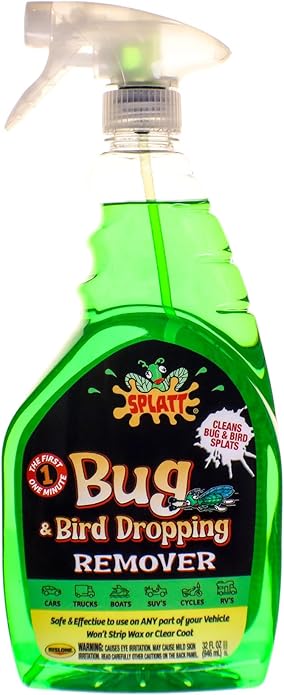 Rislone Splatt Bug and Bird Dropping Remover, 32 Fl Oz, (Pack of 6)