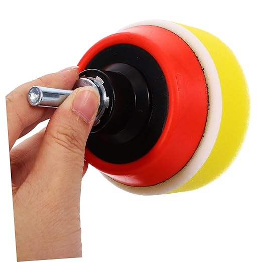 GLEAVI 1set Polishing Sponge Pad Wheel for Cars Self-Adhesive Buffing Pads for Drill Attachments Auto Waxing and Detailing Kit Versatile Sponge Buffers for Vehicle Scratch Repair
