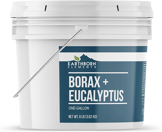 Earthborn Elements Borax Essential Oil Eucalyptus Scented, 1 Gallon Bucket, Clean & Refreshing Scent, Laundry Additive