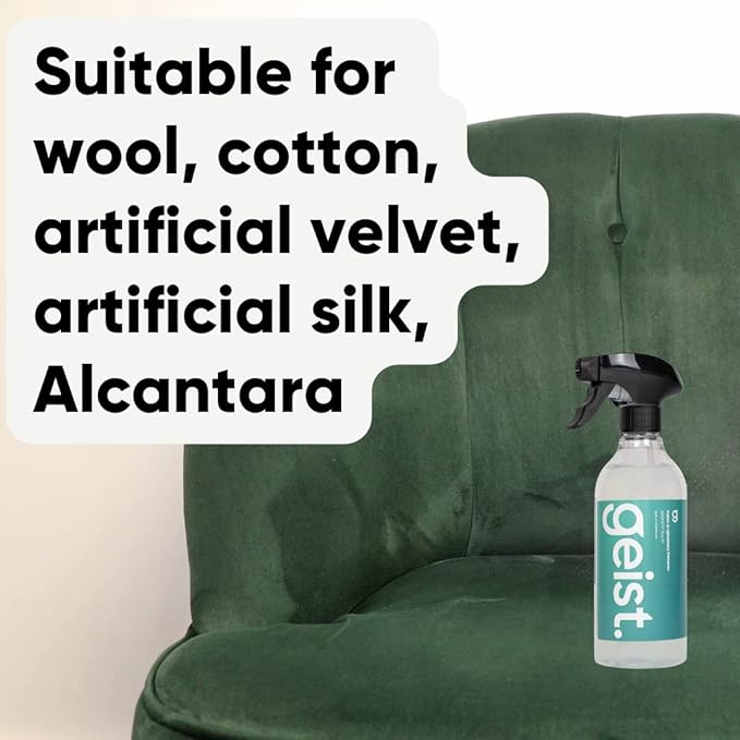 Geist. Fabric, Upholstery & Carpet Protector Spray | for Upholstery, Rugs, Furniture, car Seats, Shoes and Clothing | to Stain Proof and Make Surfaces Water Resistant | 500 ml / 16.75 fl.oz