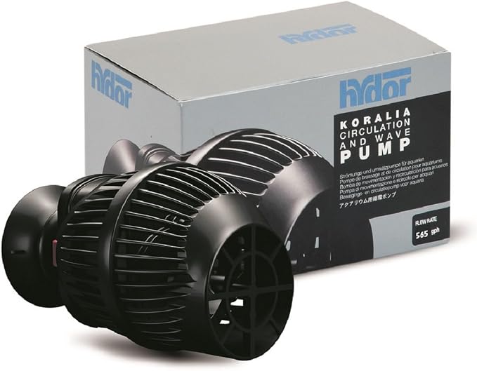 Hydor Koralia Nano Aquarium Circulation Pump, Includes Built-In Cable Protector, 565 GPH, Measures 2.4-Inches & is Ideal for Fresh or Salt Water Use