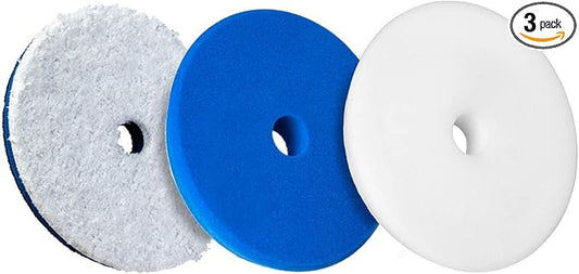Adam's Polishes Premium Polisher Pads Bundle - Expertly Designed to Make Polishing and Paint Correction Easier and Quicker - Color Coded to Match with Recommended Polishes or Compounds (5.5" Pads)