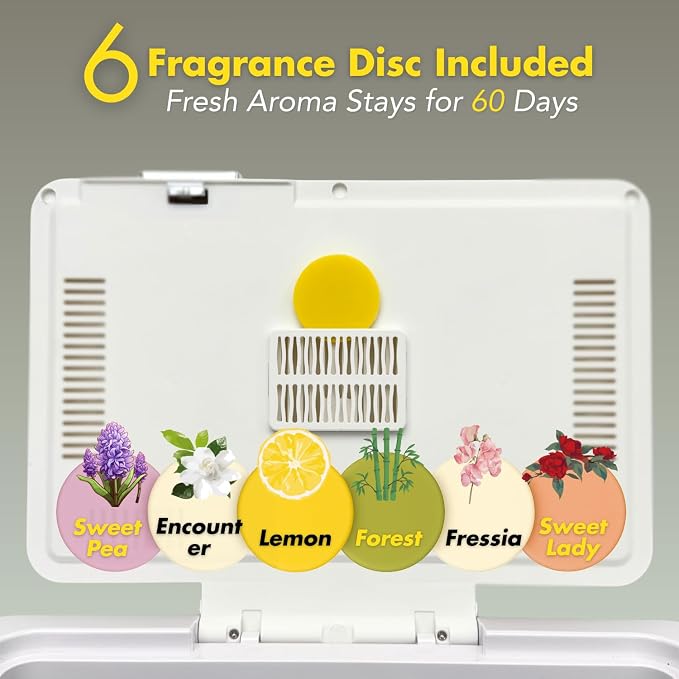 Towel Warmer for Bathroom, Foldable Towel Warmer Bucket, Blanket Warmer, Extra-Large 35L Fast Heating, Heating Drying Modes and Timer, ETL Certification, 6 Free Fragrance Discs, White