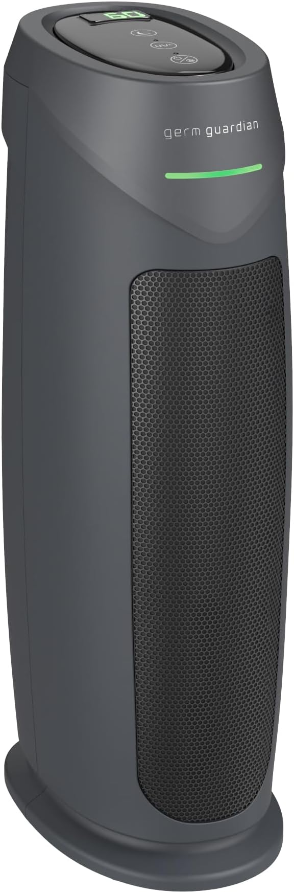 GermGuardian HEPA Indoor Large Room Air Purifier for Home - Pet Dander, Dust, Pollen, Smoke, and Odors in Bedroom, Office, and Kitchen - Air Quality Monitor and UV-C Light Combo - Gray