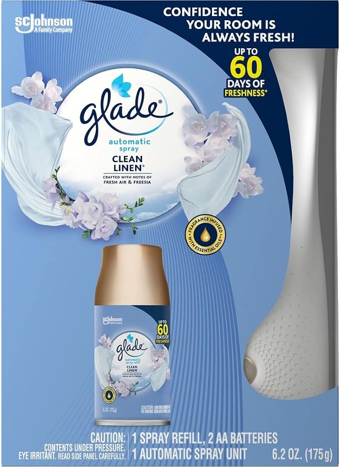 SC JOHNSON Automatic AIR FRESHENER Starter KIT, 3.688" X 3.625" X 8.063", Sandy, 4/Carton