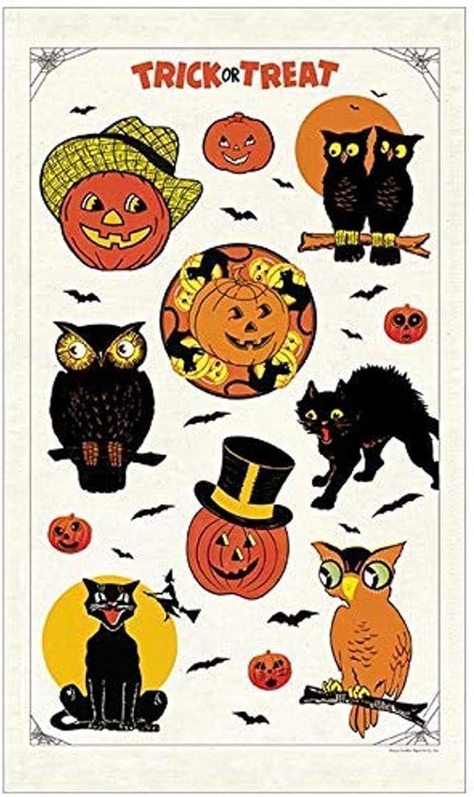 Cavallini & Co. Halloween Tea Towel