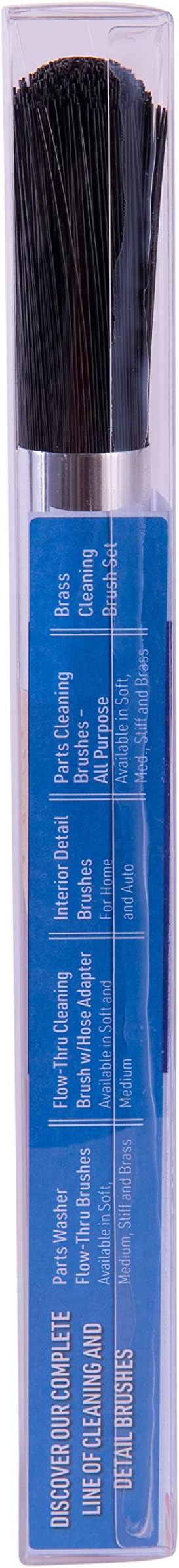 Ohio Brush Works, Parts Cleaning Brush, Handmade in The USA, Home and Auto Use, Solid Ergonomic Wood Handle (Stiff Bristle)