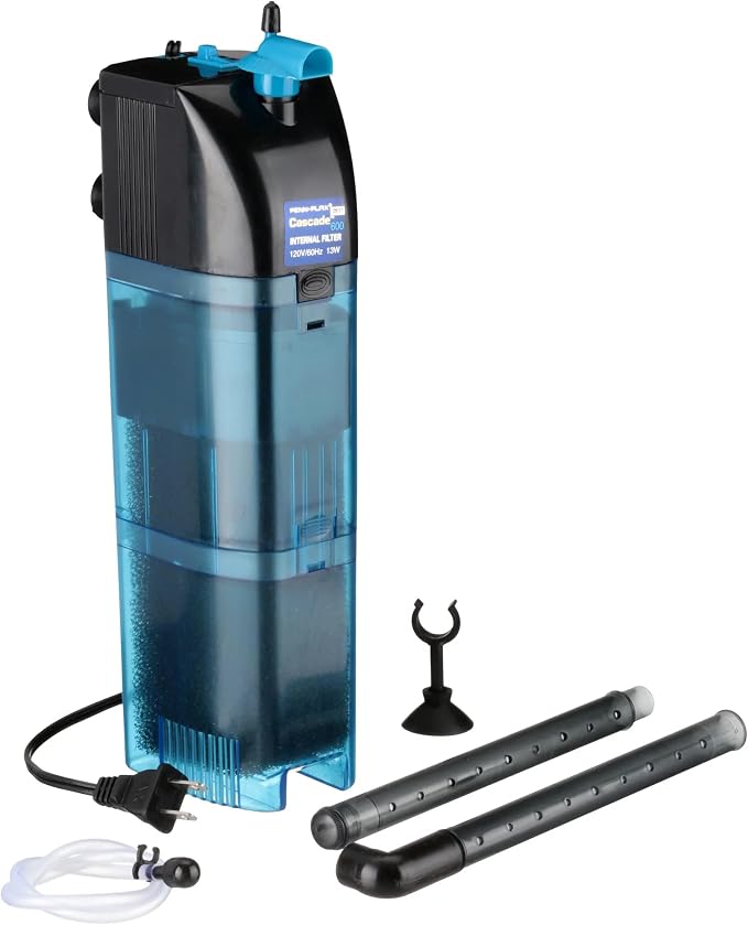 Penn-Plax Cascade 600 Fully Submersible Internal Filter – Provides Physical, Biological, and Chemical Filtration for Aquariums and Turtle Tanks(Pack of 12)