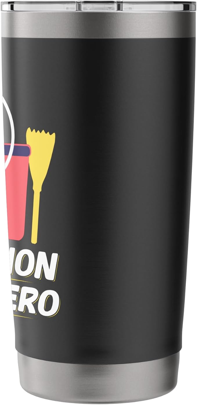 Sanitation Superhero Cleaning Stainless Steel Insulated Tumbler