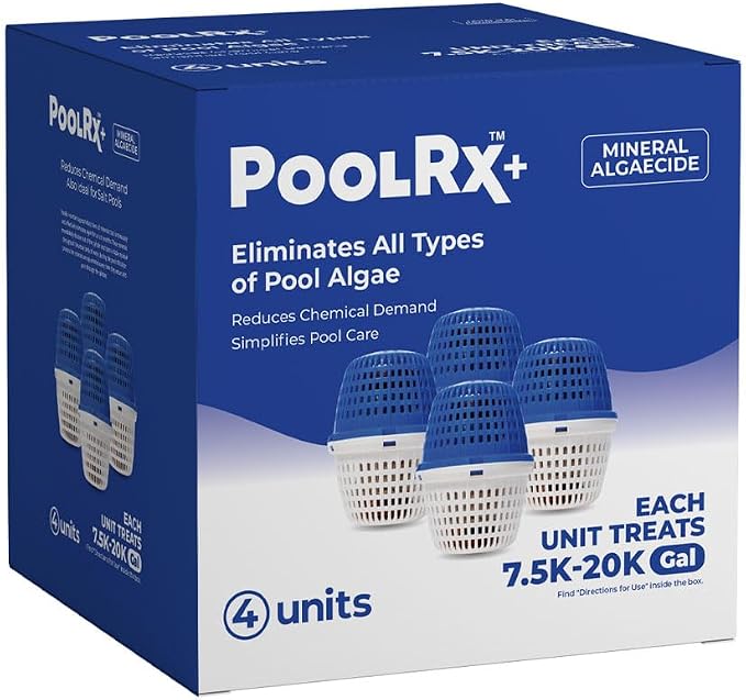 PoolRX+ Pool Unit 7.5k-20k gallons (4-Pack), Blue, (331003)