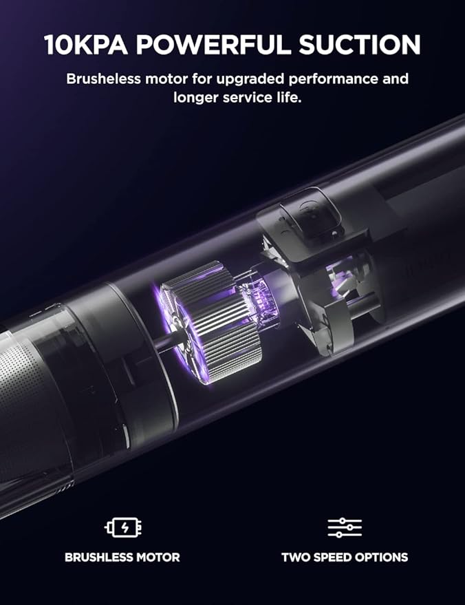 LiTHELi Handheld Vacuum Cleaner Cordless,10000Pa Suction Power with Rechargeable U Battery Ultra Lightweight Mini Car Vacuum