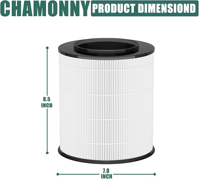12030 Filter Replacement, Compatible with Clorox Medium Room Air Purifier 11030 & 11031, 1,000 Sq. Ft. Capacity, 2Pack (12030 Filter)