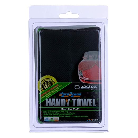 Nanoskin AUTOSCRUB Surface Prep Towel - General Grade 7" x 7" - Patented Clay Bar Replacement Tool to Remove Embedded Contaminants Before Wax & Coating |for Painted Surface, Glass, Plastic, Metal, etc