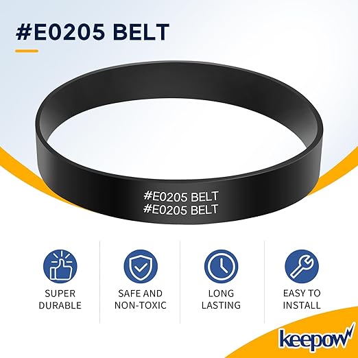 KEEPOW Vacuum Belt and Filter Compatible with Eureka Power Speed Vacuum NEU182B, NEU181, NEU180 NEU180B NEU180C NEU182A NEU12CT NEU186 NEU188 NEU188A NEU190 NEU192A NEU202, Part #E0202 & E0205, 9 Pack