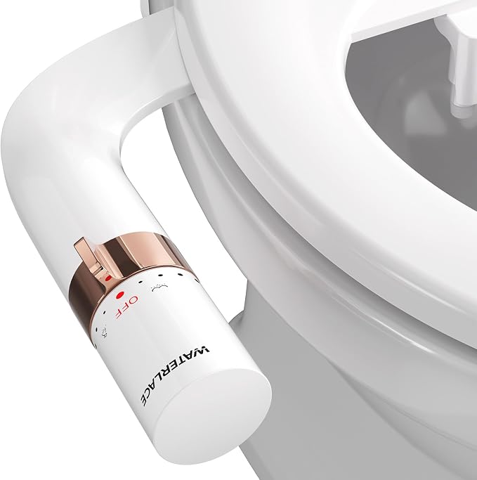 Bidet Attachment for Toilet Seat Sprayer - Non Electric Dual Nozzle with Cold Water - Self Cleaning Toilets Bathroom Spray for Butt Wash - Easy Slim Adjustable Pressure Control Rv Bidets Gifts