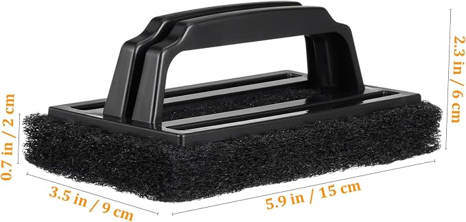 4Pcs Barbecue Rack Scrubbers Durable Cleaning Brushes for Effortless Grilling Oil and Grease Removal Versatile Kitchen Sponge for Dishes Pots and Home Surfaces