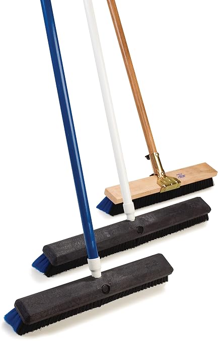 SPARTA Flo-Pac Plastic Broom Head, Omni Sweep for Cleaning, 24 Inches, Black