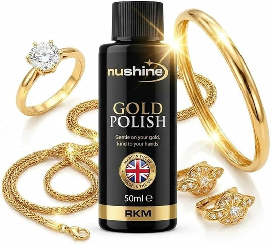 Nushine Gold Polish 1.7 Oz - Ecofriendly Formula Works Effortlessly With Beautiful Results
