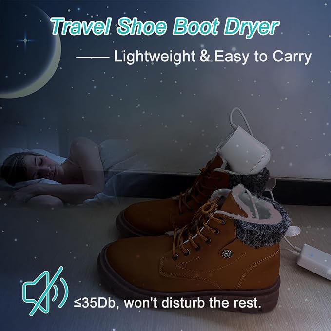 Home Care Wholesale Shoe Dryer and Deodorizer with Timer - Shoes Boots Socks Gloves Dryer Warmer, No Noise | Strong Wire | US Plug