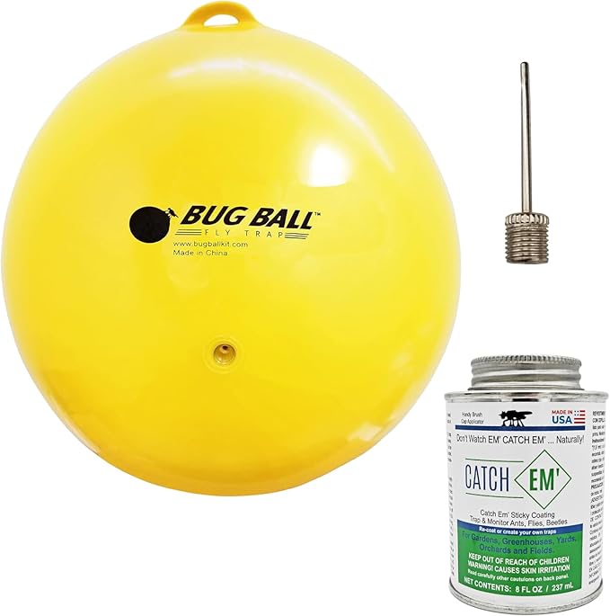 Bug Ball Gnat and Small Fly Ball Starter Kit - Biting Fly and Insect Trap, Pack of 5