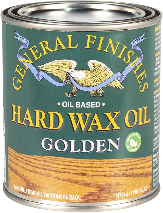 General Finishes Hard Wax Oil, 1 Pint, Golden
