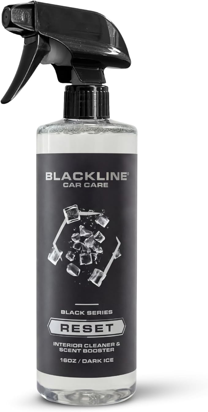 Blackline Luxury Scented Leather Interior Car Cleaner Reset Deep Cleans & Deodorizes All Surfaces, pH-Neutral High-Foam Formula, Long-Lasting Premium Fragrance and Deodorization for Car