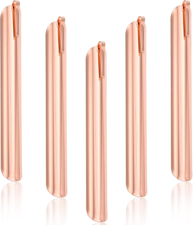 Restaurant Crumb Sweeper, Crumbers for Servers, Bread Scraper for Crumbs on Table & Tablecloths, Restaurant Supplies for Kitchen, Server Tools for Waiters, Waitresses and Server (5 PACK, Rose Gold)