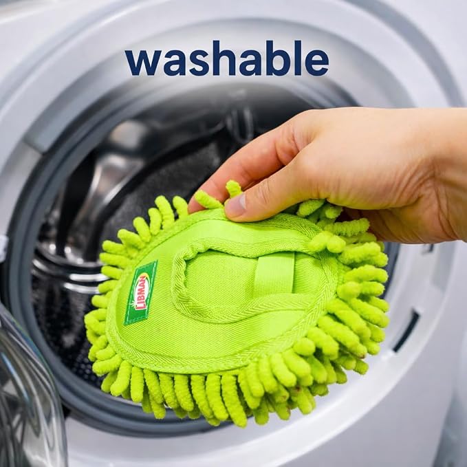 LIBMAN Microfiber Duster for Car Cleaning - 3 Pk Reusable Washable Hand Duster with Handle for Furniture, Screens, Shelves, Blinds - Traps Dust & Allergens