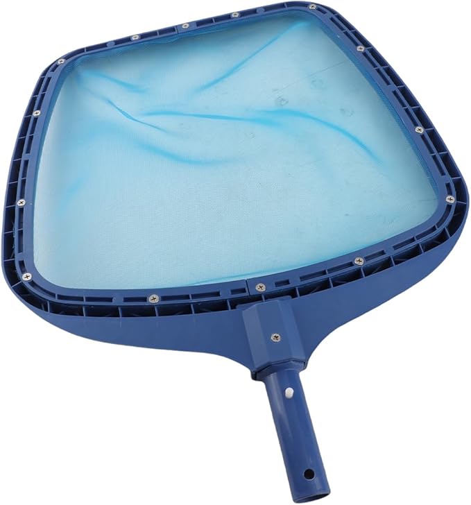 Fine Mesh Pool Skimmer Net for Telescopic Pole Heavyduty Swimming Pool Supplies Blue Plastic 20 * 15in