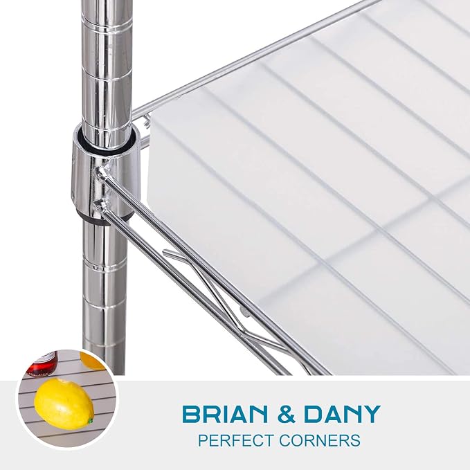 BRIAN & DANY Wire Shelf Liner 14" X 36", Heavy Duty Shelf Liners for Wire Shelving, Waterproof Protector Mats, Set of 4, Transparent