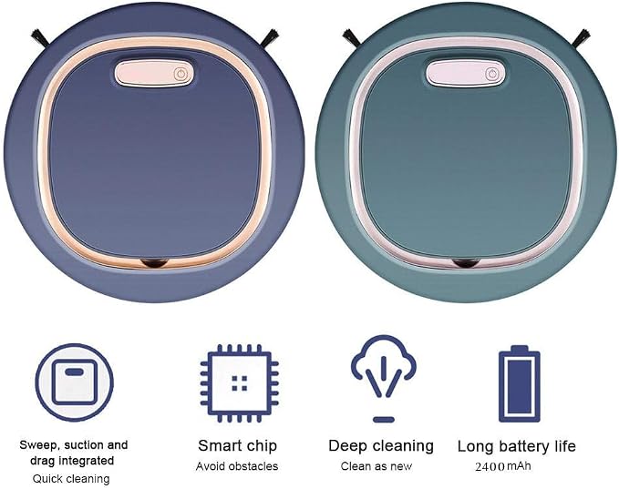 1500Pa Smart Robot Vacuum Cleaner ,Upgrade The New Multifunctional 3-in-1 Rechargeable Auto Floor Sweeping Robot Vacuum Cleaner Machine,Smart Household Electric Sweeper Cleaning Vacuum Cleaner