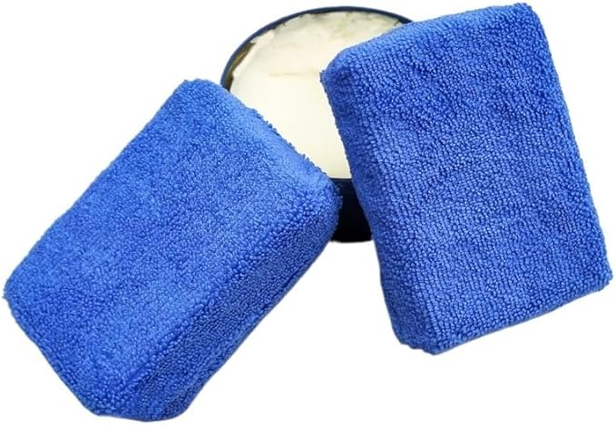 Car Care Premium Microfiber Applicators Sponges Block Cloths Microfibre Hand Wax Polishing Detailing Pad Beauty Tools(1PC)