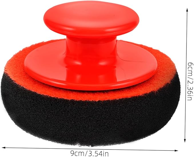 PartyKindom 4sets Car Wax Applicator Pads Sponge for Car Paint Buffing Puff Polishing Kit